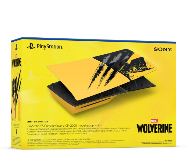 Osłona konsoli PlayStation 5 – Marvel’s Wolverine Edycja Battle Yellow edycja limitowana - 1582095 - zdjęcie